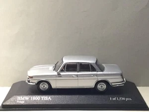 Minichamps 1:43 BMW 1800 TiSA 1965 Silver Modell Nr: 400 025100 - Foto 1 di 9