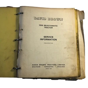 David Brown Tractor Workshop Service Repair Manual Diesel Engines & Transmission - Picture 1 of 21