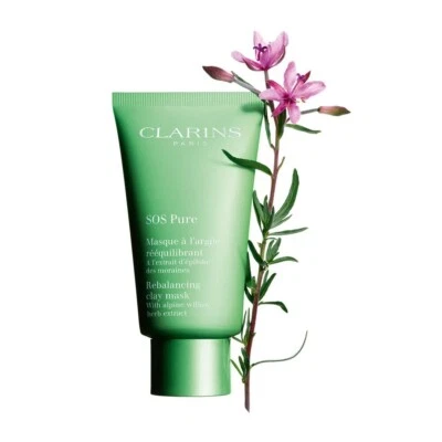 Clarins SOS Pure Rebalancing Clay Mask 75ml | For Oily & Combination Skin - Image 1 of 3