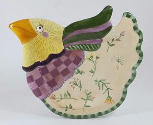 Fitz and Floyd Zigeunerküken Sofa Teller/Teller/Wand hängender Vogel. Neu! - Bild 1 von 6