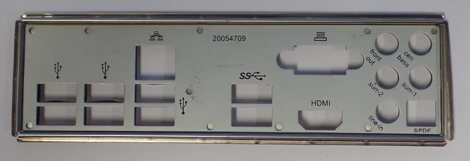 Medion/Micro-Star MS-7849 Rev.1.1 - Blende - Slotblech - I/O Shield   #302141 - Bild 1 von 1