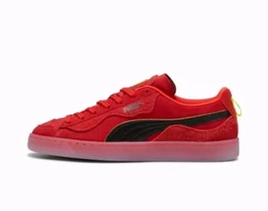 Puma Suede X Scuderia Ferrari Trippy Sneaker 308492_03 Men's 9 Red Yellow Black - Picture 1 of 6
