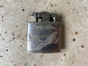 VINTAGE RONSON PRINCESS 40’s/50’s LIGHTER ENGRAVED FOLK ART WORKING!  - Picture 1 of 7