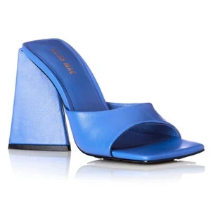 New $219 ALIAS MAE Rini Leather Chunky Heel Mules Heels Size 38 (7) #33739 - Picture 1 of 14