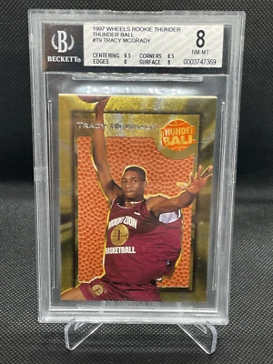 POP 1! 1997-98 Ruedas Rookie Thunder Tracy McGrady #T9 Jumbo Ball RC #/250 ¡RARO! Foto 1 de 2