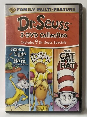 Dr. Seuss (New Sealed 3 Movie DVD Coll)Green Eggs & Ham • Lorax • Cat In The Hat - Image 1 of 4