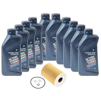 Kit de cambio de aceite de motor genuino 10W-60 10 litros para BMW E60 M5 E63 E64 M6 06-10 Foto 1 de 4