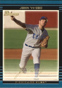 2002 Bowman Draft Gold Chicago Cubs Baseball Card #BDP104 John Webb