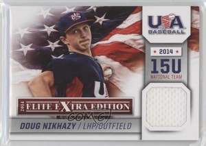 2014 Panini Elite Extra Edition USA Baseball 15U Game Jerseys Doug Nikhazy #6