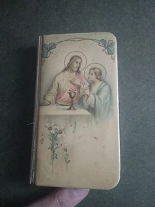 Vtg 1920 French MY PARISHIONER ROMAN Small Mass Vespers Celluloid Catholic Book - Picture 1 of 17