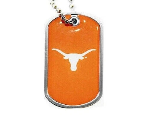 University of Texas UT Longhorns DOG TAG w/ 24" CHAIN Necklace college Cover