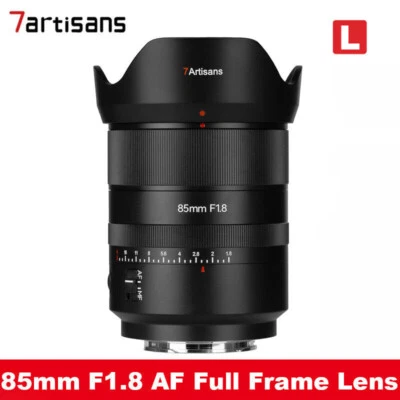 7Artisans 85mm F1.8 Full Frame Auto Focus Large Aperture Lens for L Mount Camera - Image 1 of 4