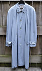 VTG. Mint Long Trench Coat Duster BYBLOS Gray made in Italy US Large or 42