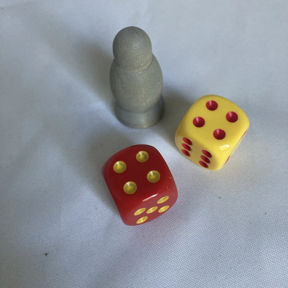 Piezas de repuesto originales Colonos de Catán pieza dados y peón ladrón ~NUEVO Foto 1 de 1