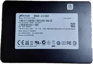 Micron M600 MTFDDAK1T0MBF 1TB  2.5" SATA III SSD - Picture 1 of 7