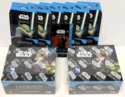 LOT Star Wars Unlimited Legends of the Force Carbonite Booster Boxes Packs - Image 1 of 4
