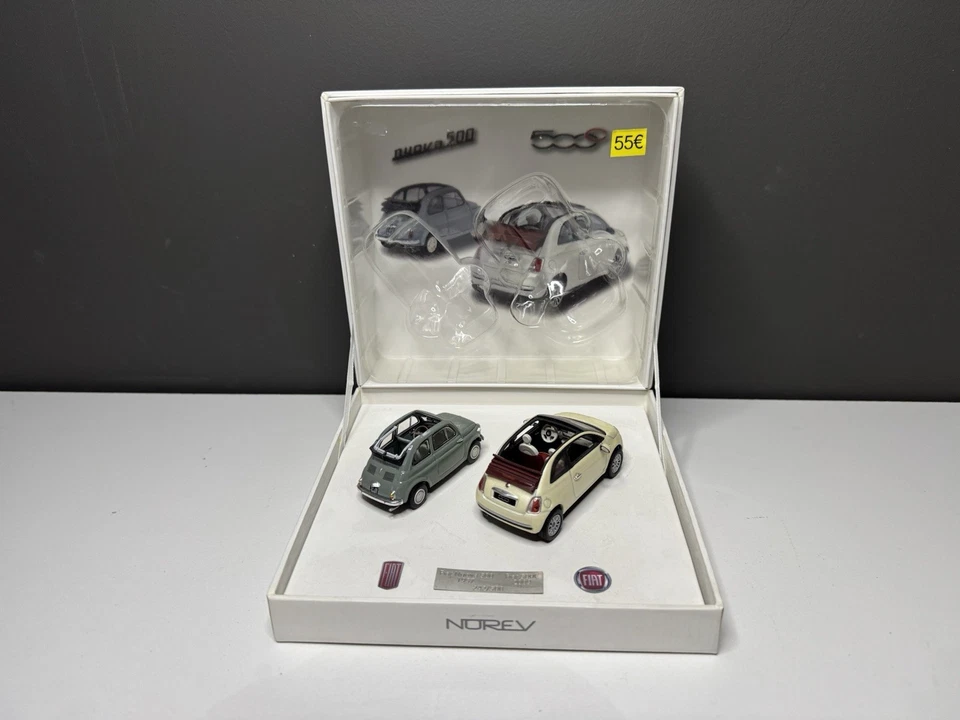 1/43  Norev Fiat Nuova 500 1957 Fiat 500C 2009 (i) - Photo 1/4