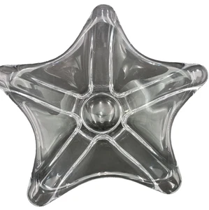 Baccarat Freeform Crystal Stella Starfish Candy Dish Polished Bottom 9.5 in - Picture 1 of 6