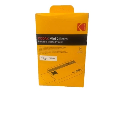 KODAK Mini 2 Retro P210R 2.1x3.4" Wireless Portable Photo Printer-White  *NEW* - Image 1 of 4
