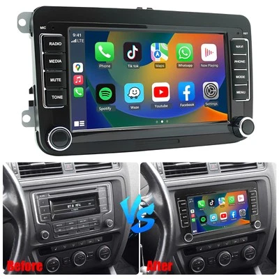 7" Car Stereo Radio GPS Navi Fit For Carplay For VW Jetta Passat Android 13 32GB - Image 1 of 4