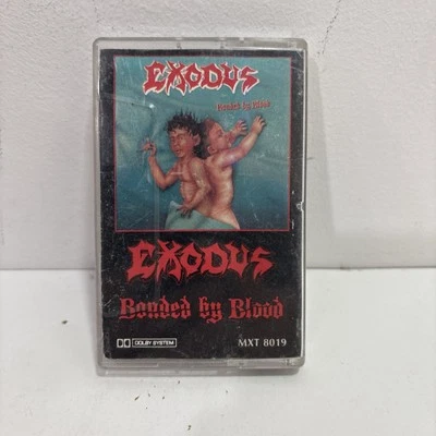 Exodus Bonded By Blood Cassette Tape Torrid Combat Records MXT 8019 1985 Foto 1 de 4