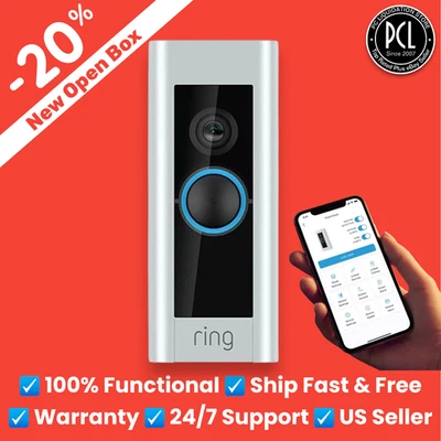 ✅ Ring Video Doorbell Pro - Cámara Timbre WiFi Inteligente con Cable con Video a Color ✅ Foto 1 de 4