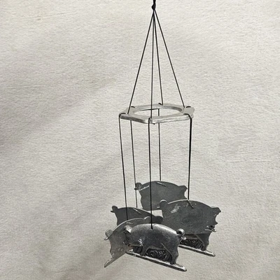 Carillón de viento de cerdo de metal Carson de colección Freeport PA 14" campanas de granja pradera  Foto 1 de 4