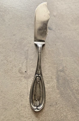 Moneda Newton Ebenezer Crittenden plata mantequilla, cuchillo 8" Foto 1 de 4