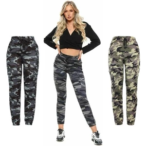Womens Casual Cargo Combat Stretch Trousers Ladies Slim Fit Sport Jogger - Picture 1 of 7