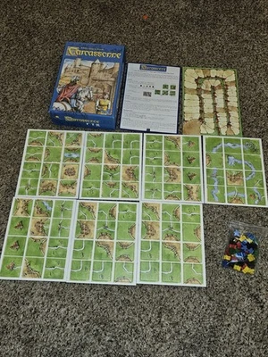 Carcassonne Board Game 2000 Klaus-Jürgen Wrede Rio Grande Games River Expansion - Image 1 of 4