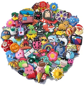 Shoe Charms Premium lot 30 PCS different decoration croc random PVC jibbitz - Picture 1 of 12