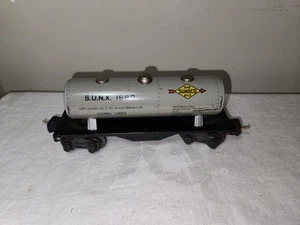 Vintage Pre War Lionel Lines Sunoco S.U.N.X 1680 Three Dome Tank Car No Rail - Picture 1 of 7