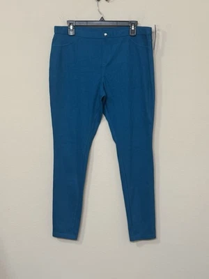 Simply Vera Wang Women’s Blue/Green Mid Rise Comfort Stretch Soft Leggings L - Image 1 of 4