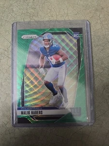 2024 Panini Prizm - Rookies Malik Nabers #370 Green Wave Prizm (RC) - Picture 1 of 2