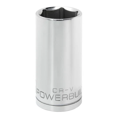 Powerbuilt 1/2 Inch Drive x 1-1/8 Inch 6 Point Deep Socket - 642215 - Image 1 of 4
