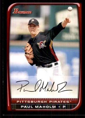 2008 Bowman Paul Maholm Pittsburgh Pirates #18 - Image 1 of 2