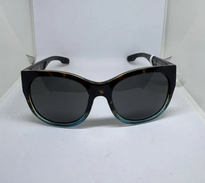 Fin Nor Sunglasses Capitana Amber Tortoise/Blue Fade Grey Glass Lenses - Image 1 of 4