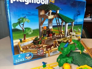 Playmobil 3243 Streichelzoo TEILWEISE HAT TIERE MENSCHEN ZÄUNEN SCHUBKARRE BAUM - Bild 1 von 10