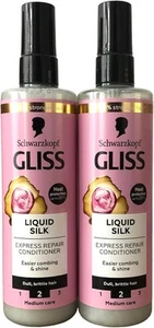Schwarzkopf Gliss Hair Repair Liquid Silk Express Repair Conditioner 200ml- Pack - Picture 1 of 3