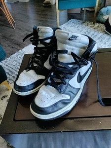 Size 13 - Nike Dunk High Black White - Picture 1 of 15