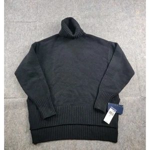 Suéter Polo Ralph Lauren Para Hombre Lana Cachemira Cuello Alto Negro Talla S Nuevo con Etiquetas - Imagen 1 de 10