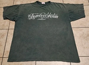 Vintage Shortys Church Of Skatan T Shirt XL 90s - Picture 1 of 4