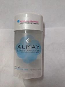 6 PACK Almay Anti-Perspirant / Deodorant Fragrance Free Clear Gel Sensitive - Picture 1 of 1