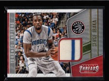 SERGE IBAKA 2016/17 PANINI THREADS GOLD GAME USED JERSEY #01/10 (RARE) FC200