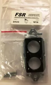 FSR SS-P2XLR-B Simple Solutions Einsatz gelocht mit zwei Neutrik D-1 Löchern. NEU - Bild 1 von 3