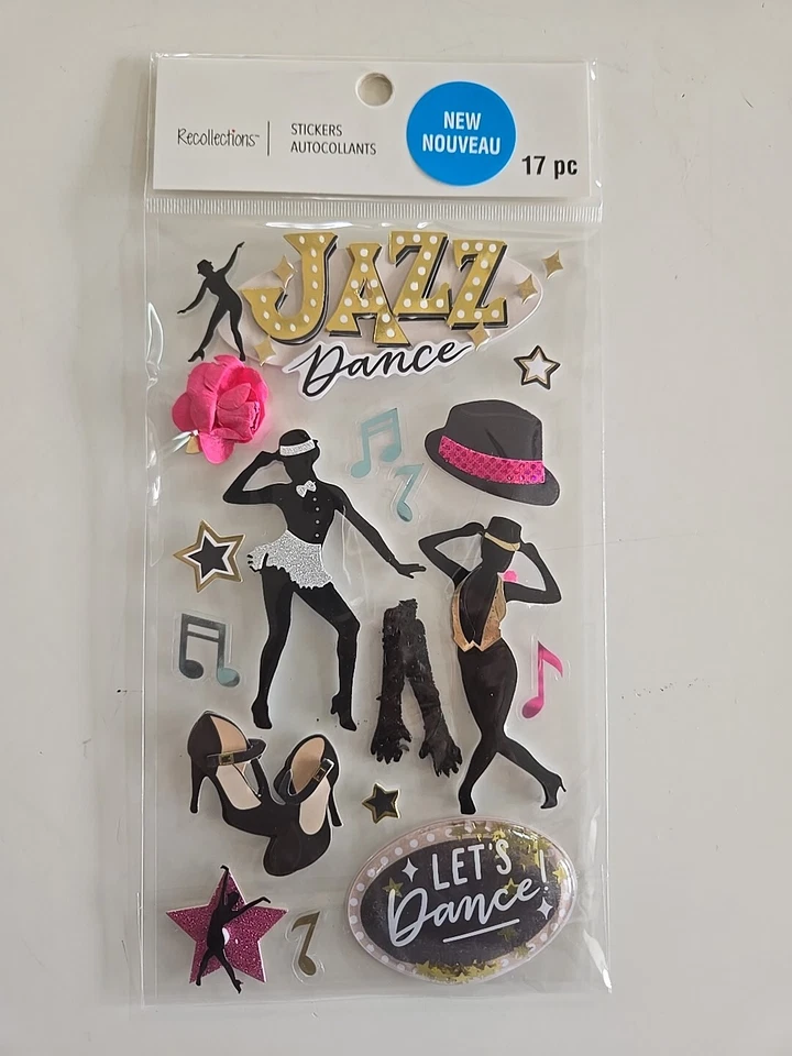 Pegatinas para álbumes de recortes JAZZ DANCE de recuerdos  Foto 1 de 1