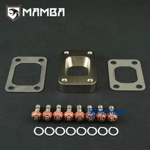 T25 T28 a T3 CNC turbo colector de escape adaptador de brida + junta + perno - Imagen 1 de 14