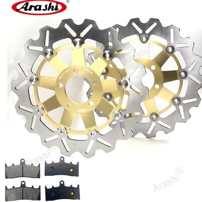For Kawasaki NInja ZX-6R 600 1998-2001 ZX6R Front Brake Disc Rotor + Brake Pads - Image 1 of 4