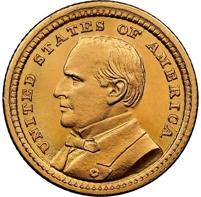 1903 Louisiana Purchase Gold Dollar - NGC Unc Details - Amazing Orange Color ! - Image 1 of 4