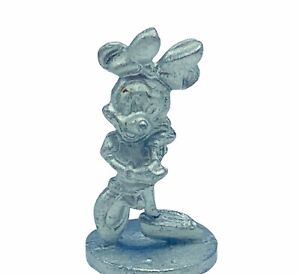 Walt Disney pewter figurine vtg silver Minnie Mouse collectible disneyland world